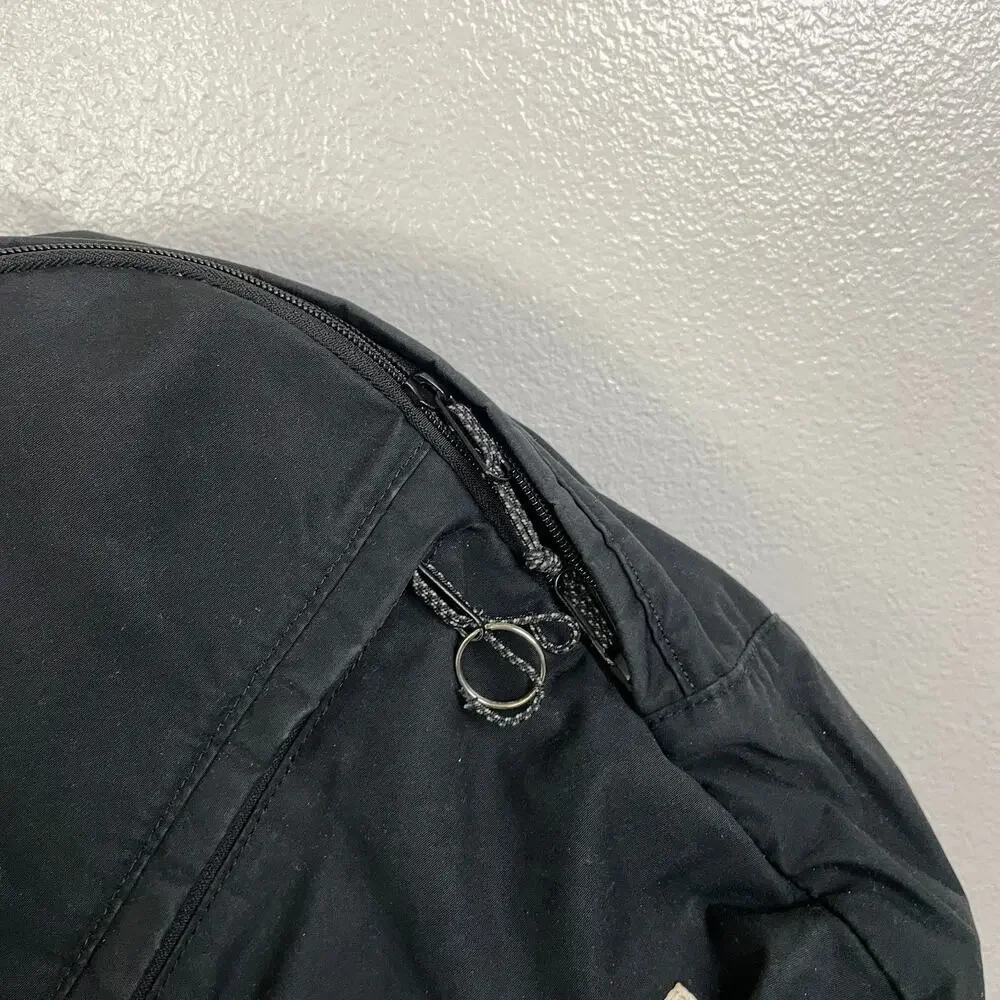 Fjallraven Vardag Backpack Black Outdoors School Daypack Handle Pockets Zippers